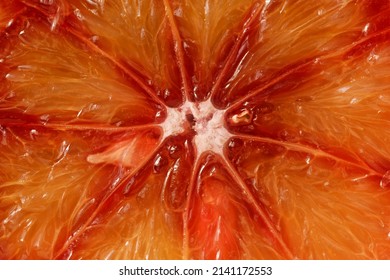 Blood Orange Macro, Circle Portion 