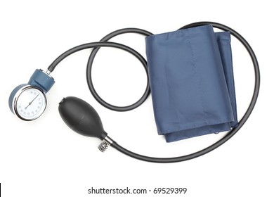 Blood Pressure Cuff,isolated On White. ....