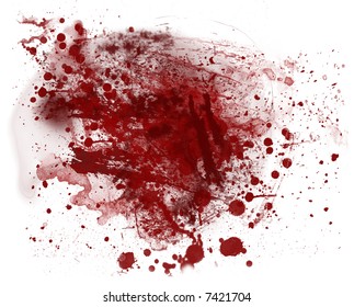 Blood Red Splatter Grunge Background