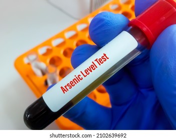 Blood Sample For Arsenic Level Test. Arsenic Is A Heavy Metal Element. High Levels Of Arsenic May Have Arsenic Poisoning