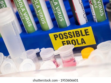 Blood Sample From Ebola Patient, Positive Result, Conceptual Image