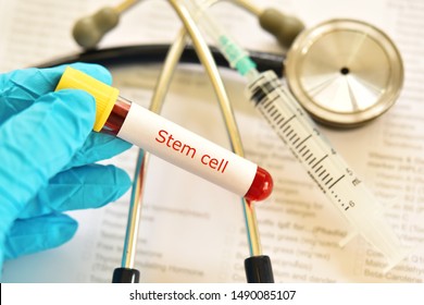 Blood Sample Tube Contain With Stem Cell