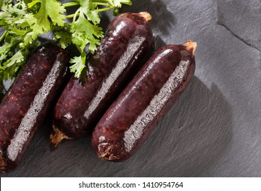 Blood sausage morcilla - Text space