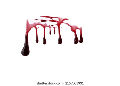 Blood Spatter Blood Flowing Down Concepts Stock Photo 2157003931 