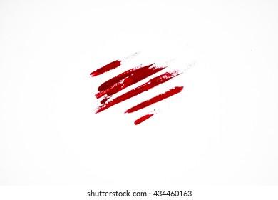 Blood Stain Isolated On White