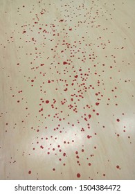 Blood Stain On The Floor In Cardiac Catheterization Laboratory