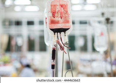 Blood Transfusion To A Patient In The Hospital