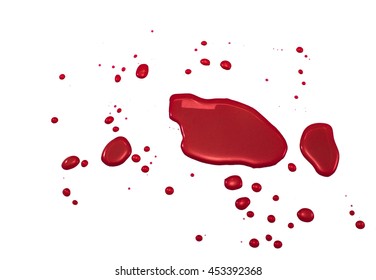 Smeared Blood Spatter Dripping Isolated On Stock Photo 1101470819 ...