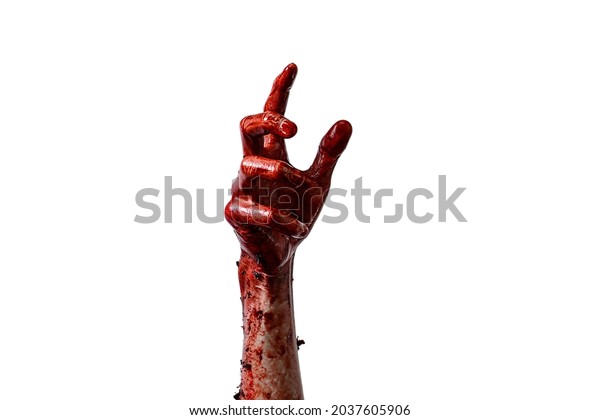 Bloody Hands Background Maniac Blood Zombie Stock Photo 2037605906 ...