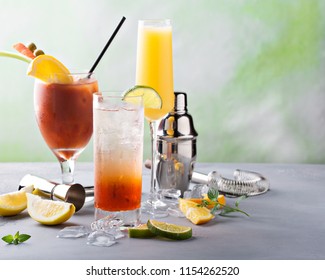 Bloody Mary And Mimosa, Breakfast Or Brunch Cocktails Variety