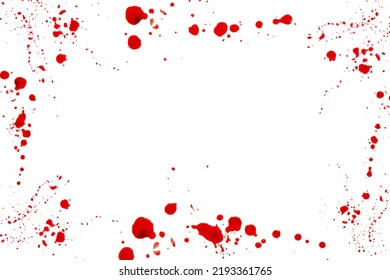 Bloody Splatter Frame Spots Bloodhalloween Frame Stock Photo 2193361765 ...