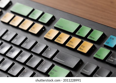 Bloomberg Terminal Keyboard Used By Traders And Analysts At Banks And Funds.