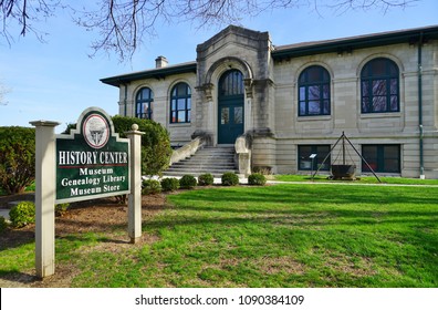 BLOOMINGTON, IN -11 APR 2018- View Of The History Center Building, Former 