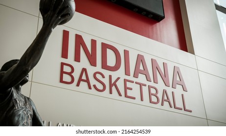 Bloomington, Indiana - May 30, 2022: Indiana University Basketball At Simon Skjodt Assembly Hall Arena