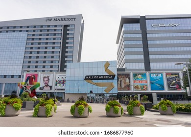 Bloomington, MN, USA, 2019-07-13: Mall Of America Entrance