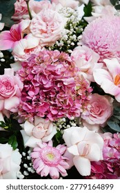 Blossom Symphony: A vibrant array of delicate blooms in soft pastel hues, creating a harmonious and enchanting display.