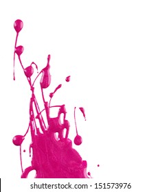 Blots Of Pink Nail Polish