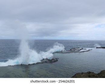 Blow Holes In Tongatapu, Tonga