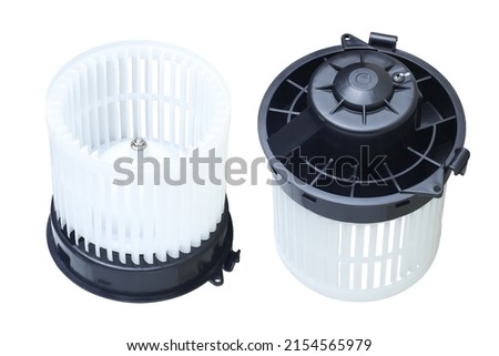 blower fan of car air conditioner isolated on white background