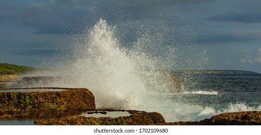 Blowholes In Tongatapu, Kingdom Of Tonga