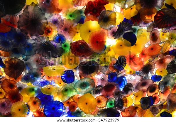 Blown Glass Flowers Stock Photo Edit Now 547923979