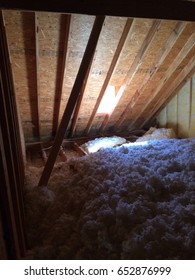 Blown Insulation In The Attic