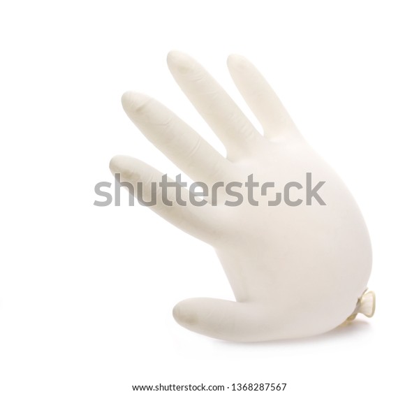 latex glove blown up