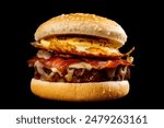 BLT Bacon Lettuce Egg Cheese Burger





