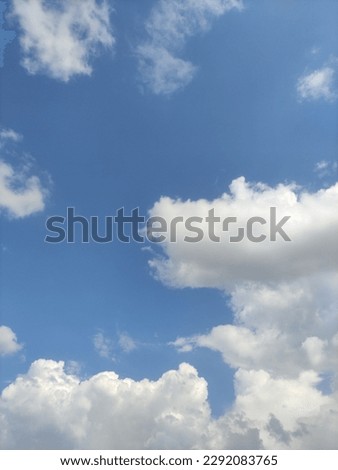 blu sky on sunny day in italy on spring