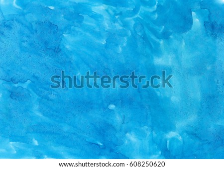 Blue abstract aquarel watercolor background abstract.
