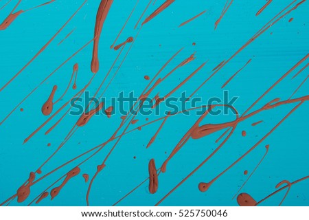 Blue abstract art creative background. Hand painted background.