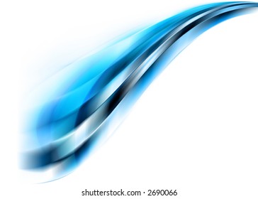 blue abstract composition