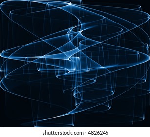 Blue abstract composition