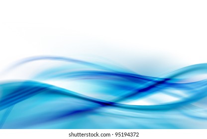 A blue abstract wave background