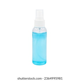 Blue alcohol spay isolated on white background, Isolated. - Shutterstock ID 2364995981