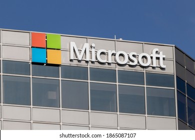 Blue Ash - Circa November 2020: Microsoft Sales Office. Microsoft Plans For A Future Beyond The XBOX, Surface And Cloud Computing.