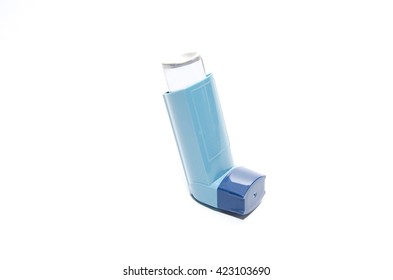 Blue Asthma Inhaler Blank Label Isolated Stock Photo (Edit Now) 622395338