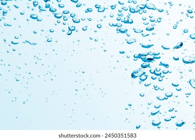 blue background with bubble splash