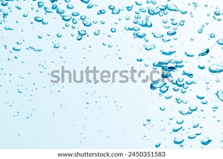 blue background with bubble splash