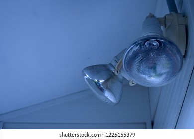 Blue Background Image Of Outdoor Sensor Security Lights