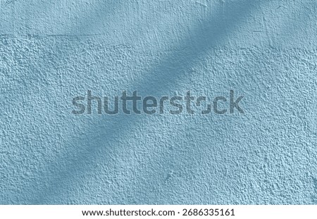 Blue Background With Light And Shadow, Sunlight On Podium Wall In Color Studio, Cyan Backdrop With 3D Platform, Kitchen Interior, Empty White Display Stage And Minimal Product Presentation Scene.