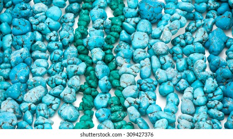 Blue Background Natural Turquoise Stone