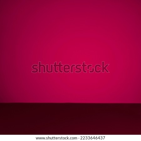 Blue background for product presentation with light.
