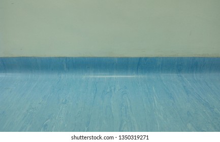 Blue Background Vinyl Flooring And Skirting Images From An Well Known Hospital In Muscat