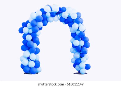 Blue Balloon Arch