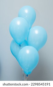 globos azules aislados en