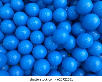 Blue balls in balls pool at the playground.