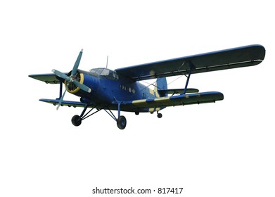 Blue Biplane, Isolated