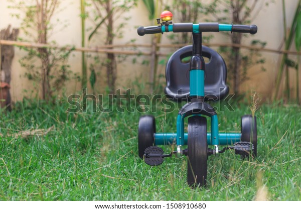 blue\
Black Baby Balance Bike. Children\'s 3 Wheeled Sliding Vehicle.\
Modern Kids Three Wheels Tricycle Bicycle Side View. Cycling\
Toddler Training Trike Bike. Infant Walker Scooter\
