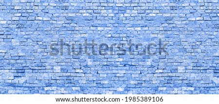 Blue blurred background old Stonewall. Abstract blue watercolor Background Stone. Texture Navy Blue Wall Background